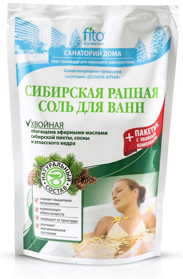 Fito Косметик Сибирская рапная морская соль 530 г - ForteMarket Fito Косметик Сибирская рапная морская соль 530 г купить,0