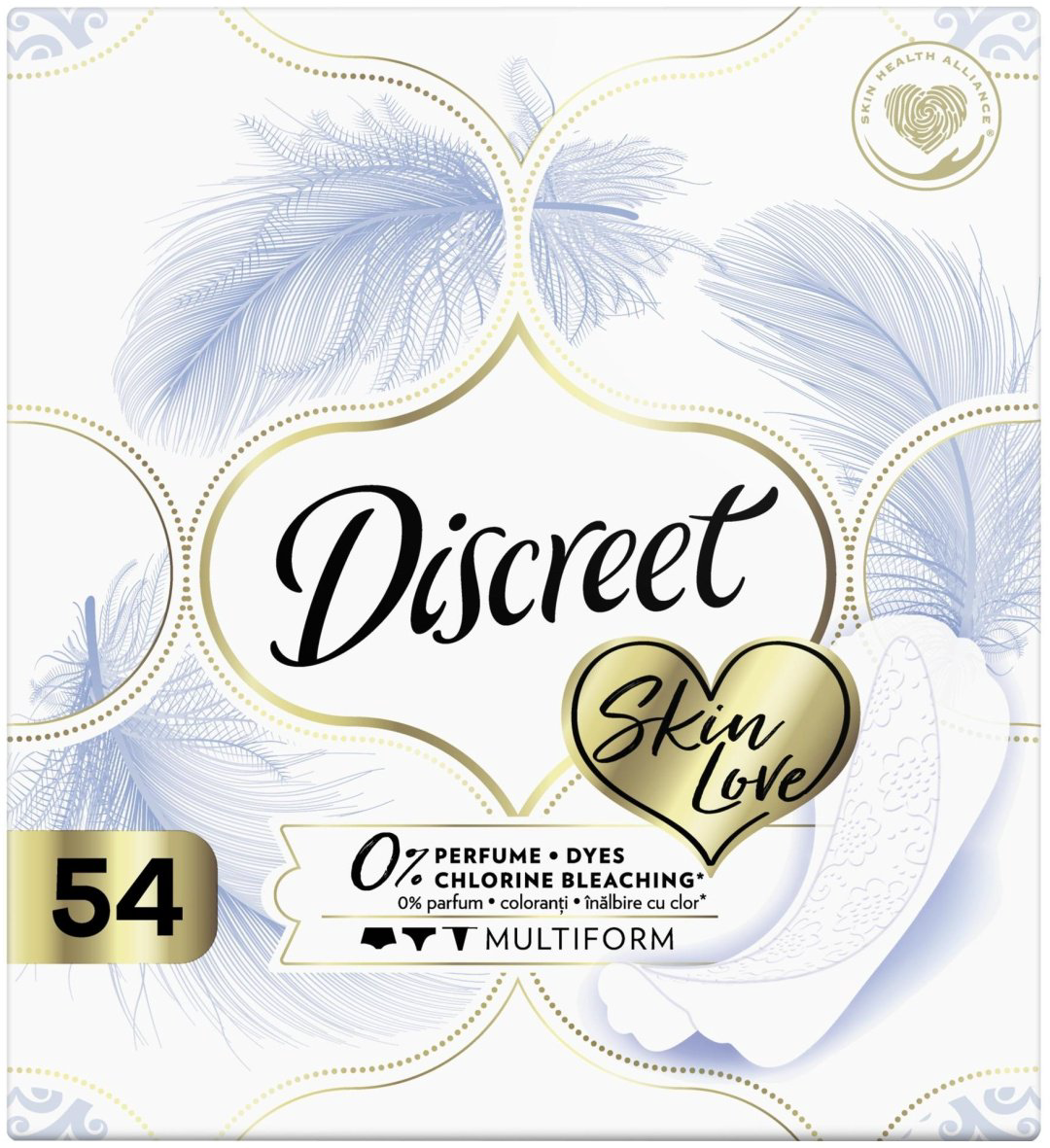 Discreet прокладки ежедневные Skin Love Multiform 54 шт купить,NaN
