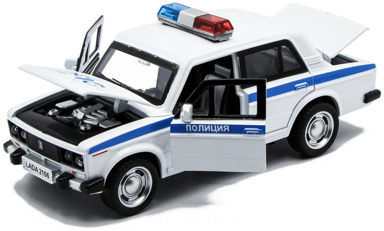 Wanbao Die-Cast Model ВАЗ 2106 ДПС 611b, металл, белый - ForteMarket Wanbao Die-Cast Model ВАЗ 2106 ДПС 611b, металл, белый купить,0
