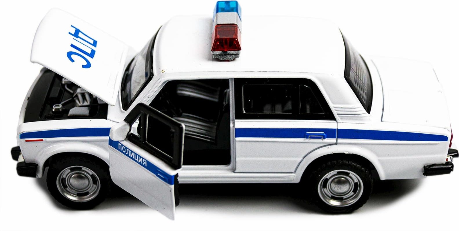 Wanbao Die-Cast Model ВАЗ 2106 ДПС 611b, металл, белый - ForteMarket Wanbao Die-Cast Model ВАЗ 2106 ДПС 611b, металл, белый купить,0