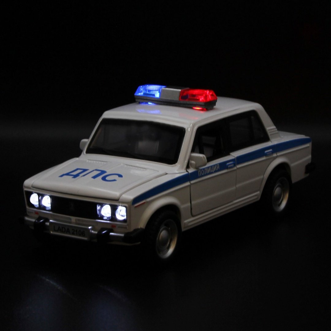Wanbao Die-Cast Model ВАЗ 2106 ДПС 611b, металл, белый - ForteMarket Wanbao Die-Cast Model ВАЗ 2106 ДПС 611b, металл, белый купить,0