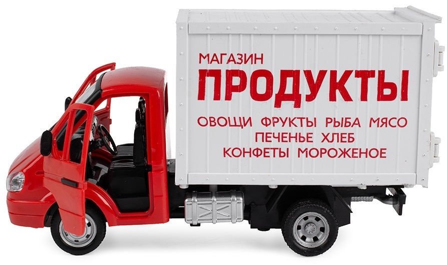Play Smart ГАЗель Грузовой фургон: Продукты, пластик, белый купить,0