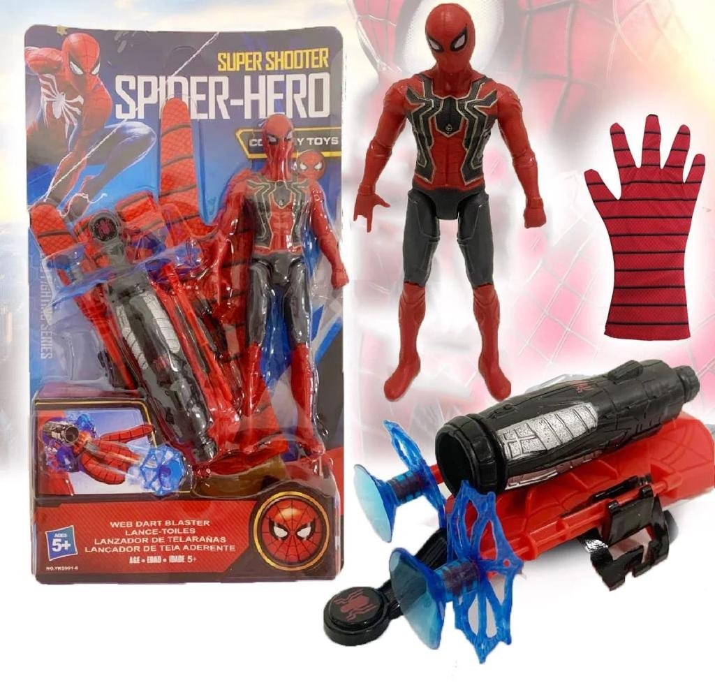 Набор перчатка Spider man с бластером и перчаткой YK5991-2