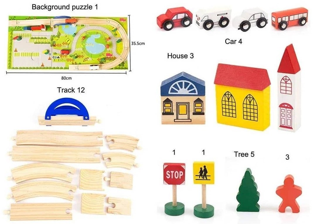 WOOD MOM Деревянный трек MMM1840 - ForteMarket WOOD MOM Деревянный трек MMM1840 купить,0