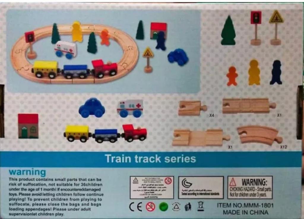 Железная дорога Wood mom Train Truck Series мультиколор купить,0