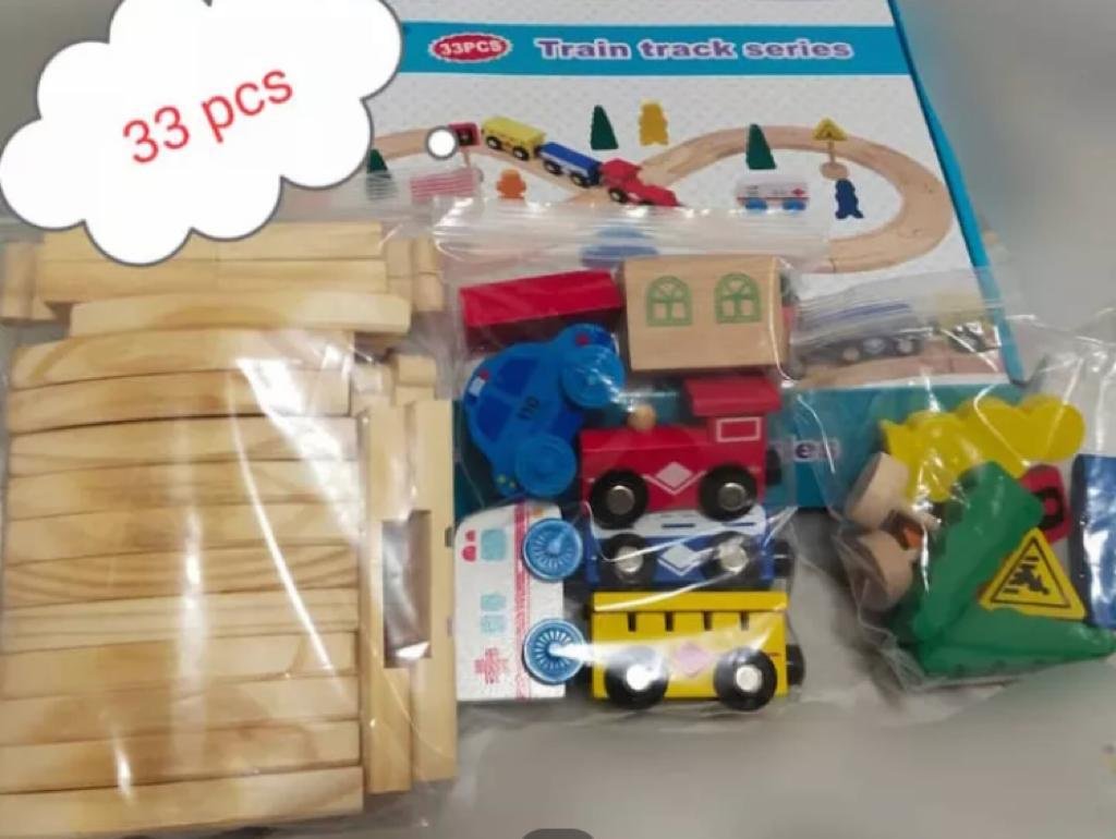 Железная дорога Wood mom Train Truck Series мультиколор купить,0