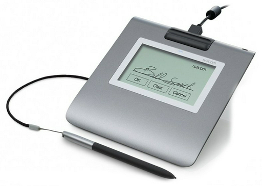 Графический планшет Wacom LCD Signature Tablet STU-430 серебристый