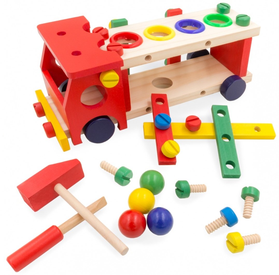 Wood toys Деревянный конструктор Гайка Отвертка Ключ купить,0
