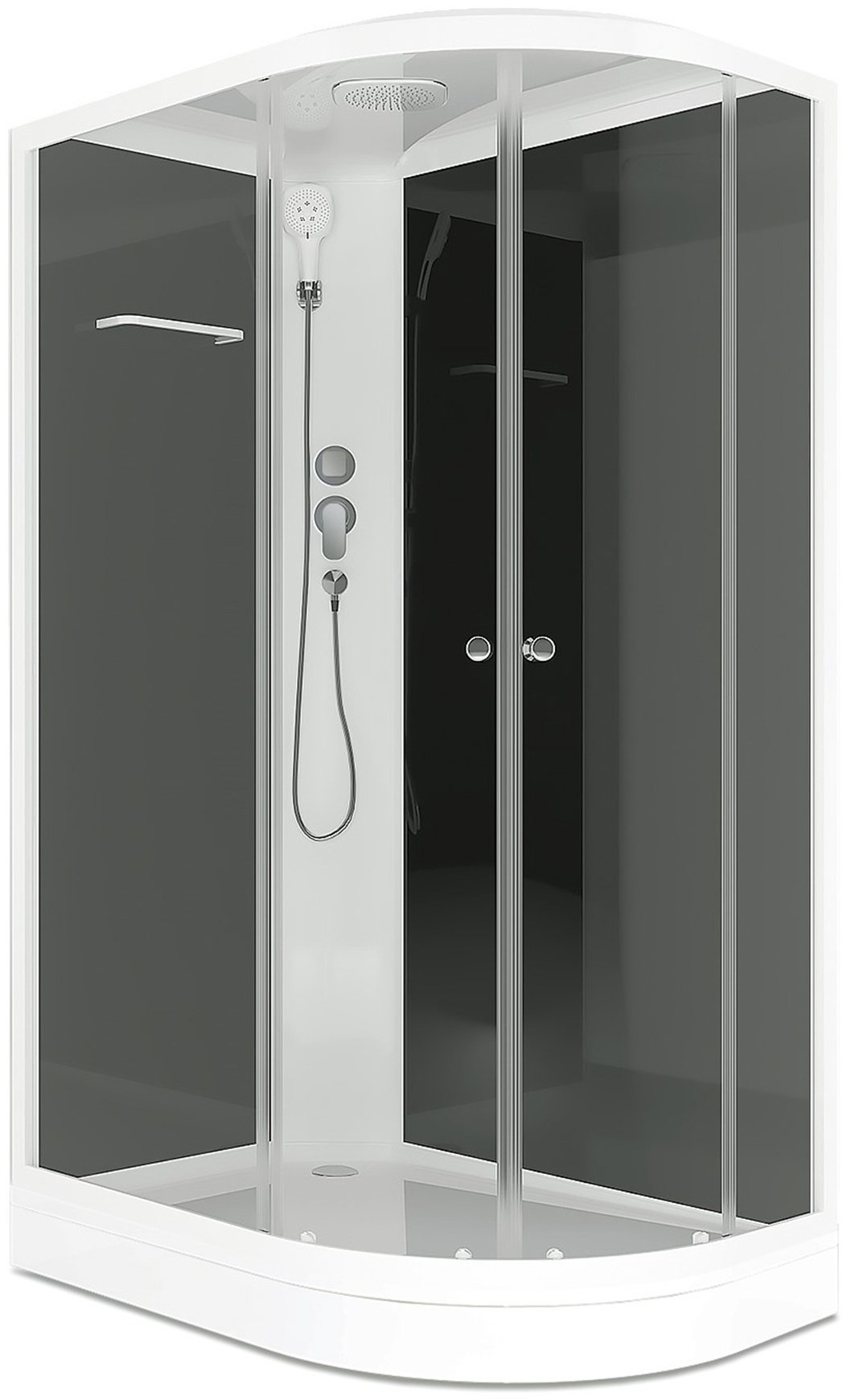 Душевая кабина KABINKA.KZ Delight Slim (128 L) (218х120 см), низкий поддон купить,NaN