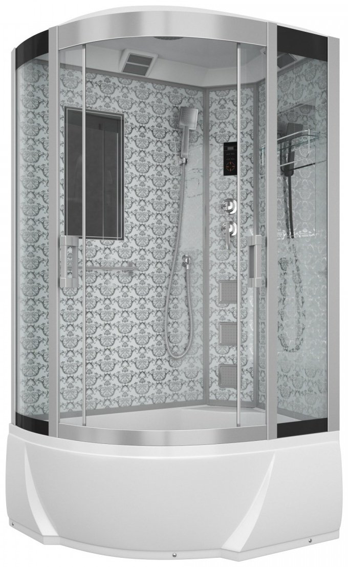 Душевая кабина Niagara Lux 7712W R правая (220 х 120 см), высокий поддон купить,NaN