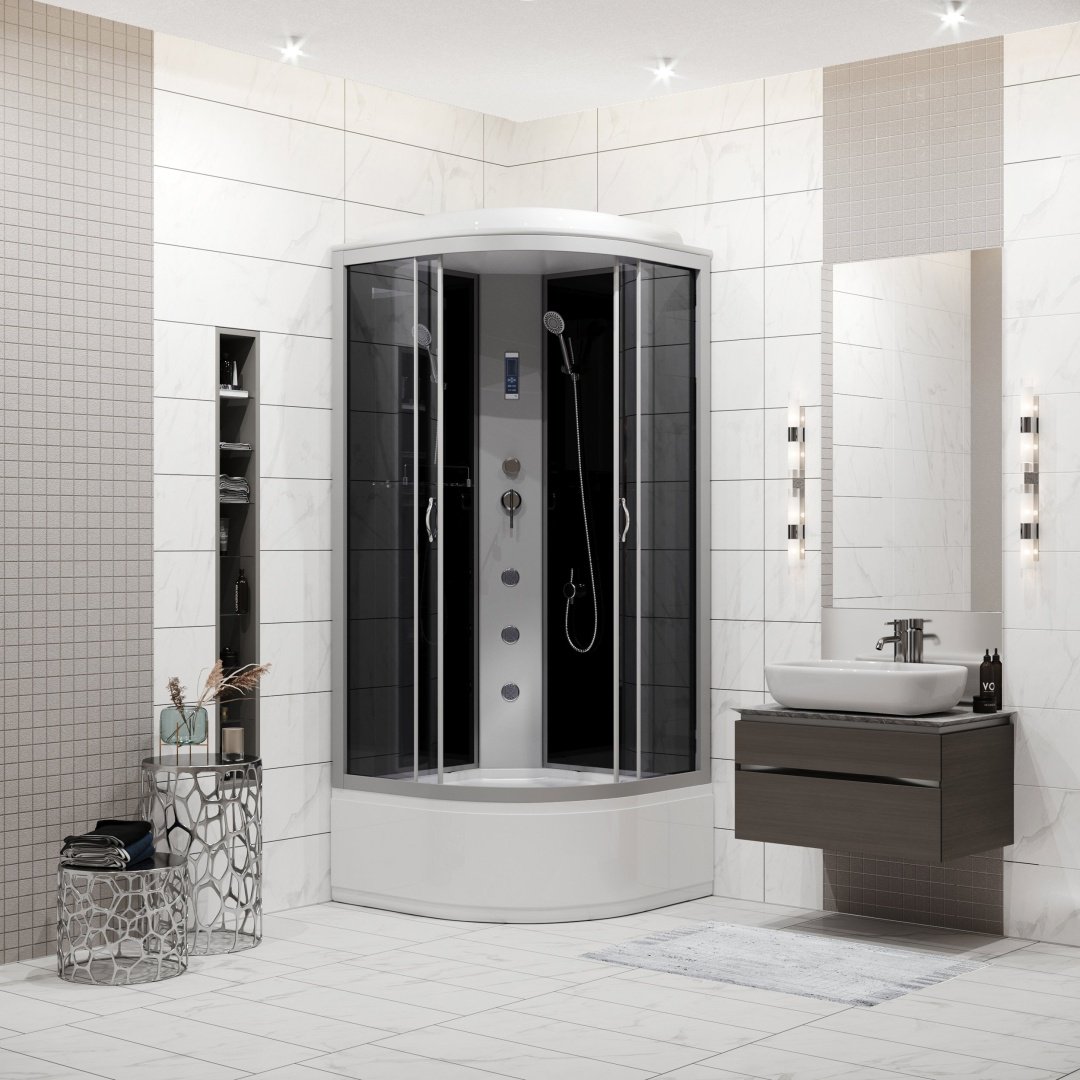 Душевая кабина Niagara NG-2507-14F (215 см х 80 см), высокий поддон - ForteMarket Душевая кабина Niagara NG-2507-14F (215 см х 80 см), высокий поддон купить,0