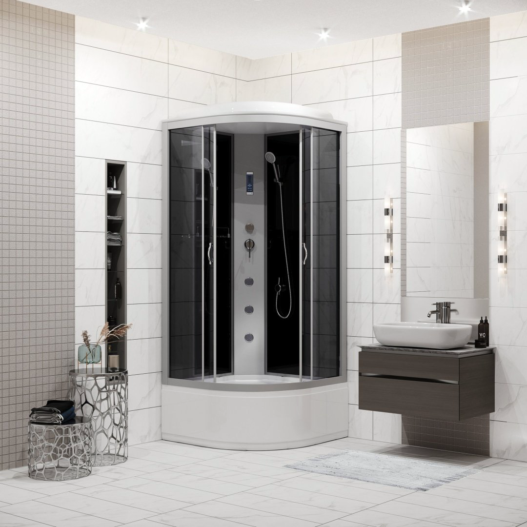 Душевая кабина Niagara NG-2507-14F (215 см х 80 см), высокий поддон купить,NaN