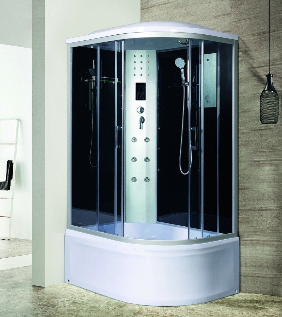 Душевая кабина KABINKA.KZ DUNAY XL 120/90/44 TH L (230 см х 90 см), высокий поддон