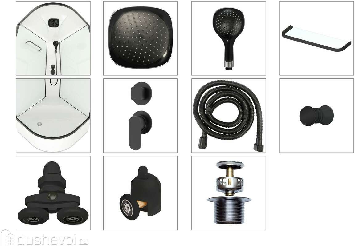 Душевая кабина KABINKA.KZ DS01DS99HWCl00.Gt-Black (218х90 см), высокий поддон - ForteMarket Душевая кабина KABINKA.KZ DS01DS99HWCl00.Gt-Black (218х90 см), высокий поддон купить,0