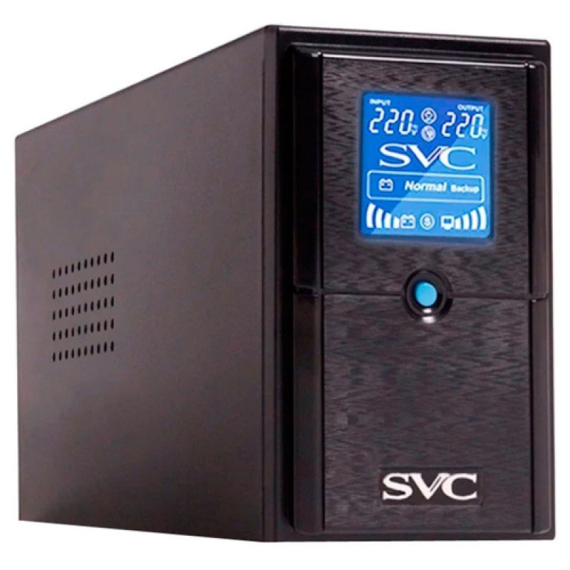 ИБП SVC V-650-L-LCD черный