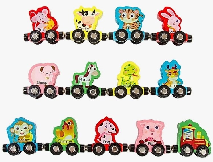 Магнитная игра Паровозик 877709, мультиколор