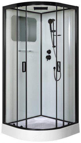 Душевая кабина Niagara NG-6902-01 BLACK (210 х 100 см), низкий поддон