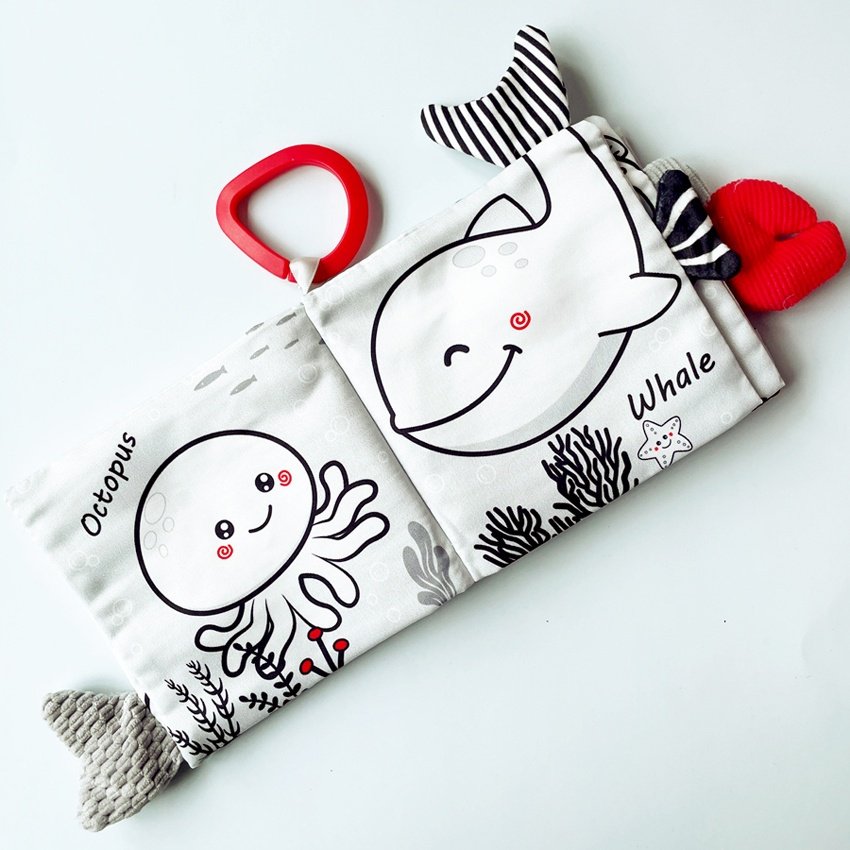 Книжка-игрушка Kinda Book Книжка шуршалка для малышей купить,0