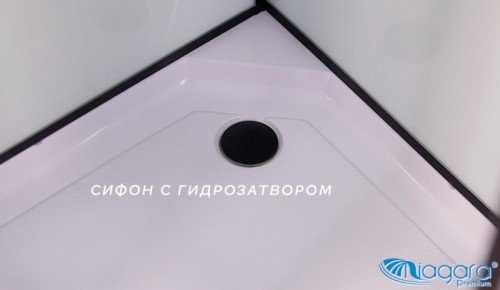 Душевая кабина Niagara NG-6902-01 BLACK (210 х 100 см), низкий поддон купить,0