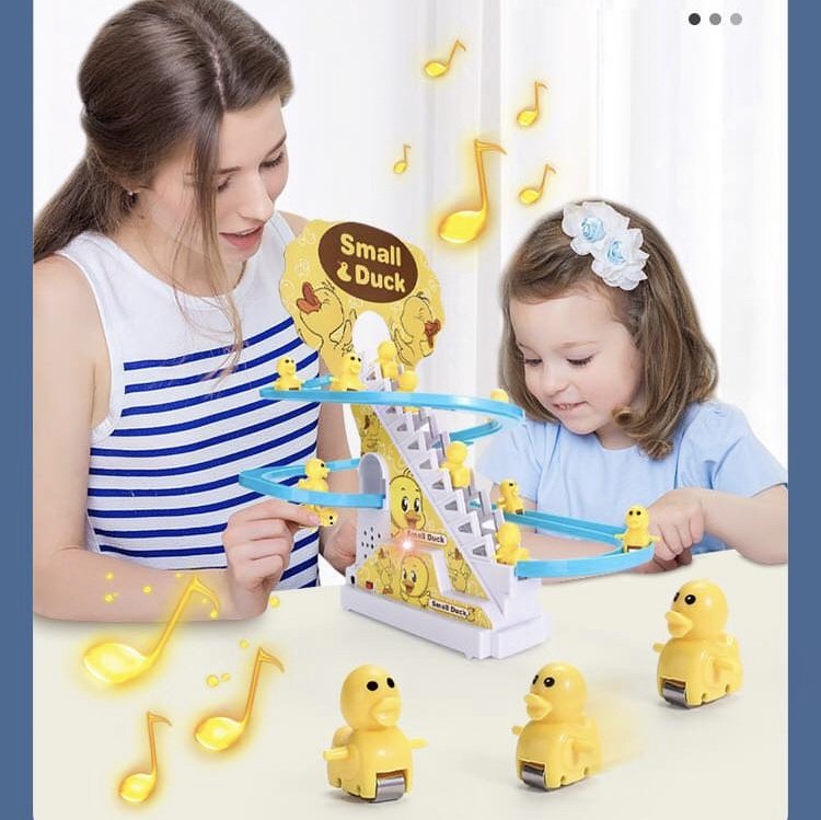 Интерактивная игрушка Small Duck Горка утка мультиколор купить,0