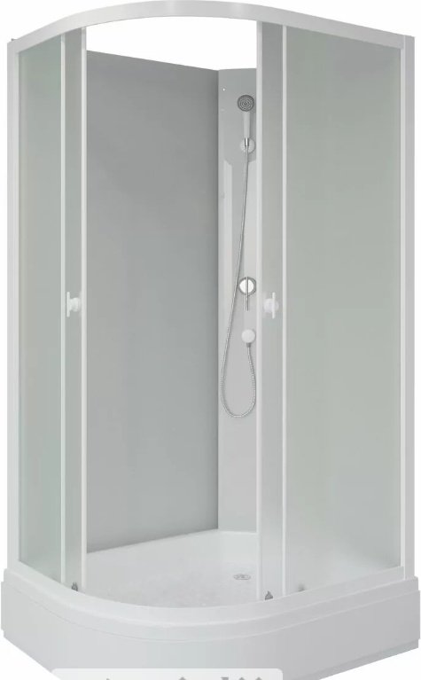 Душевая кабина KABINKA.KZ P110/80/26R/MT/BK (195х110 см), средний поддон
