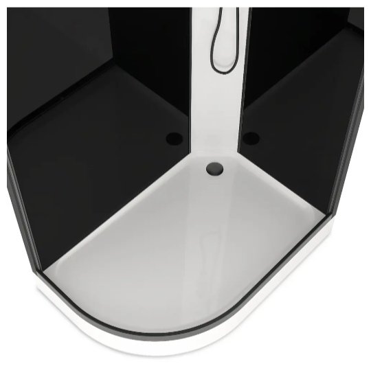 Душевая кабина KABINKA.KZ Delight Slim (128 R) (218х120 см), низкий поддон купить,NaN