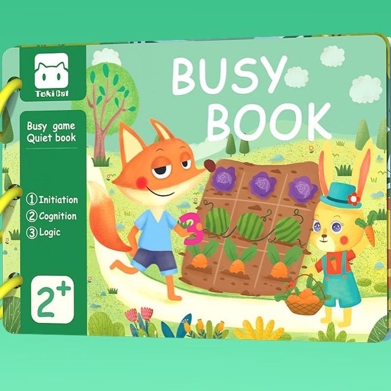 Книжка-игрушка Toki Cat Busy book мультиколор