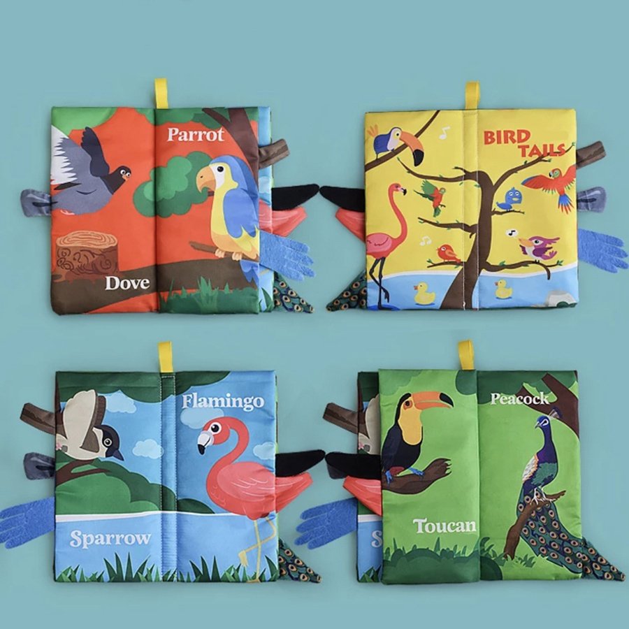 Love Baby книжка-шуршалка Птичьи хвостики купить,0