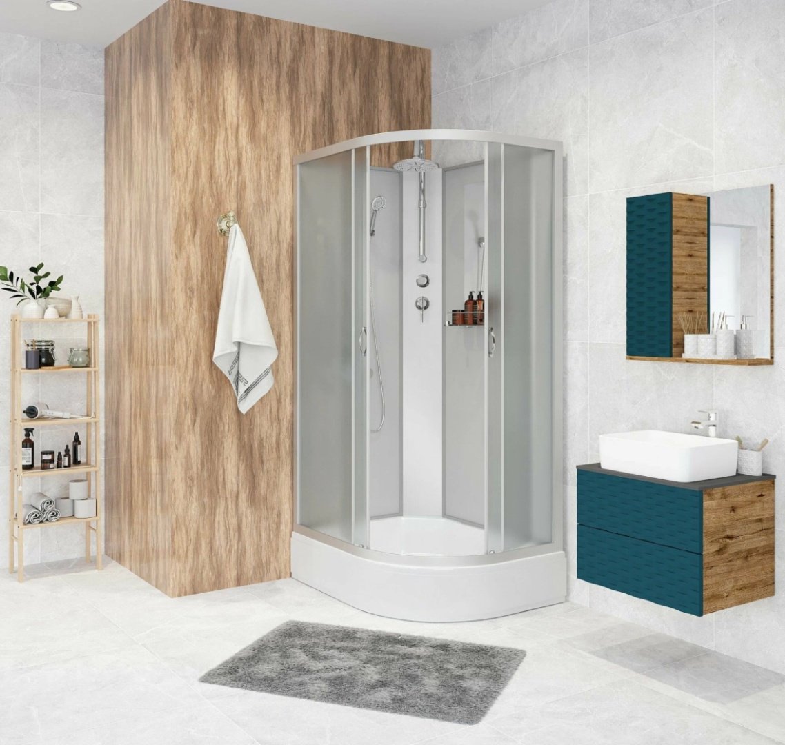 Душевая кабина KABINKA.KZ NG-33984-14LBKT (215 см х 90 см), средний поддон