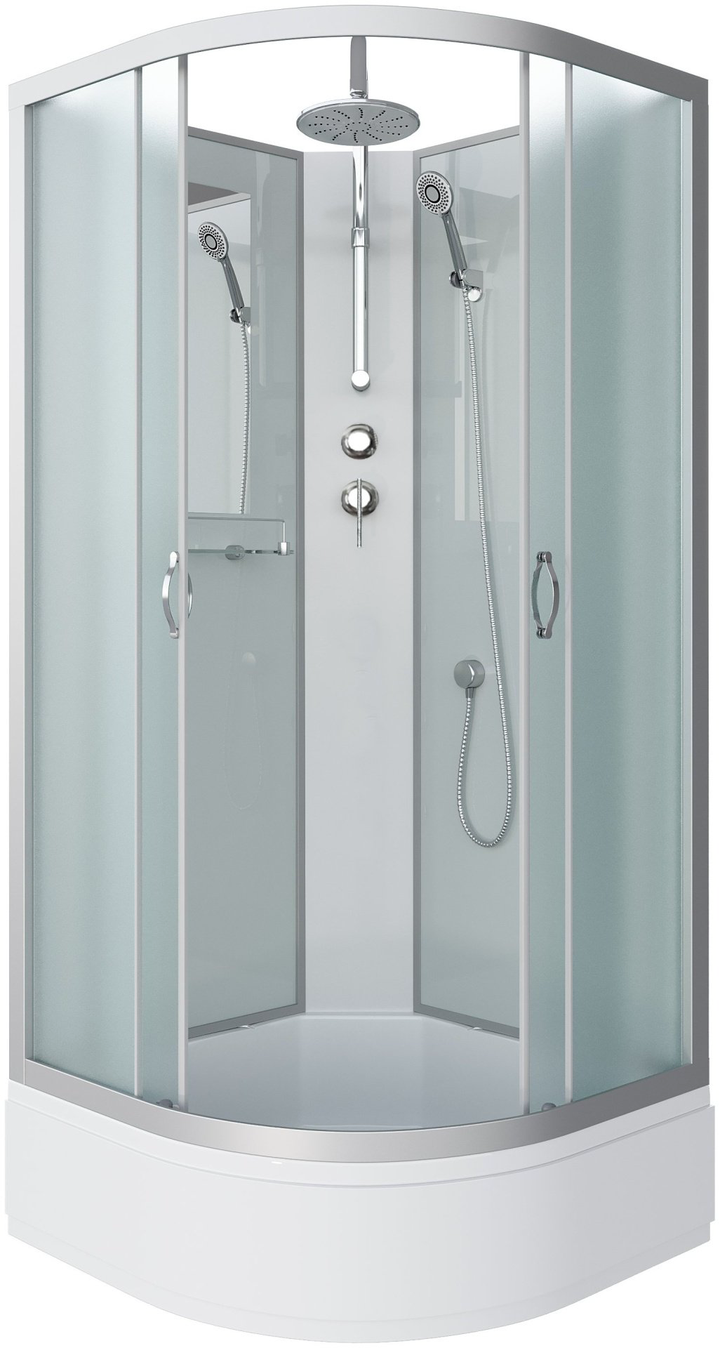 Душевая кабина Niagara NG-3302-14BKT (210 см х 100 см), средний поддон