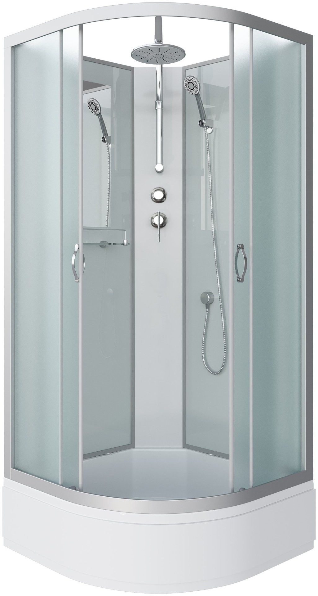 Душевая кабина Niagara NG-3302-14BKT (210 см х 100 см), средний поддон