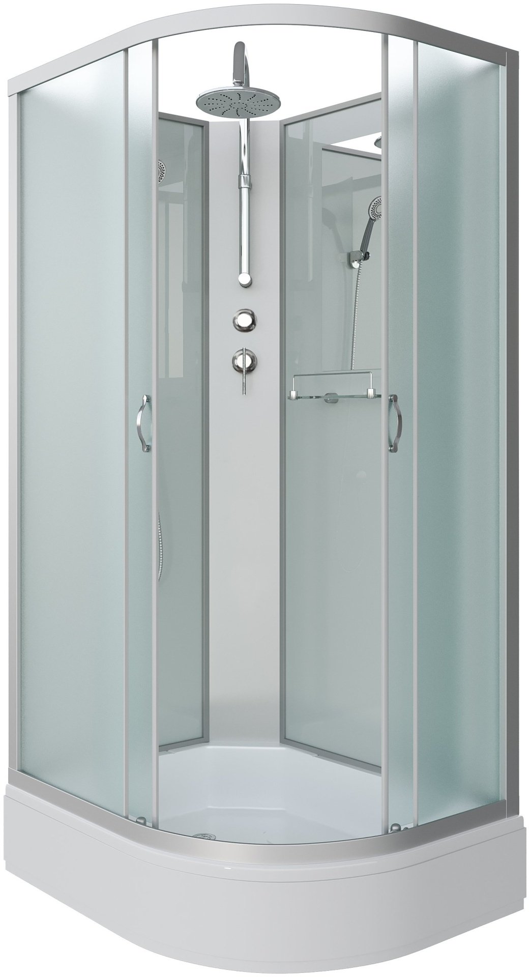 Душевая кабина Niagara NG-33084-14LBKT (215 см х 100 см), средний поддон