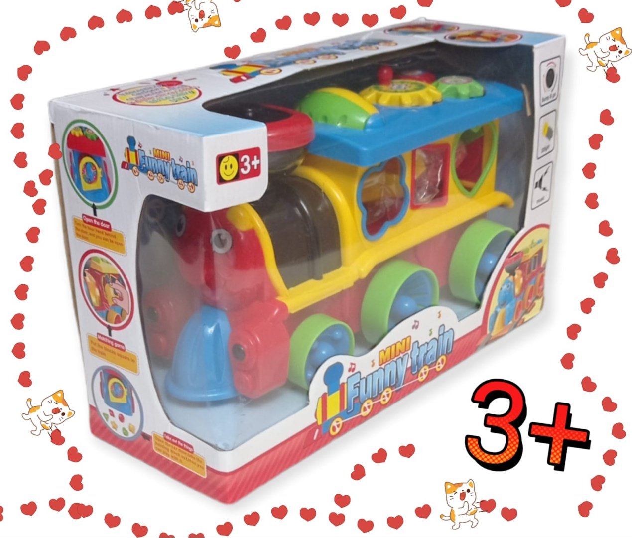 Интерактивная игрушка Funny train/mini; паровозик