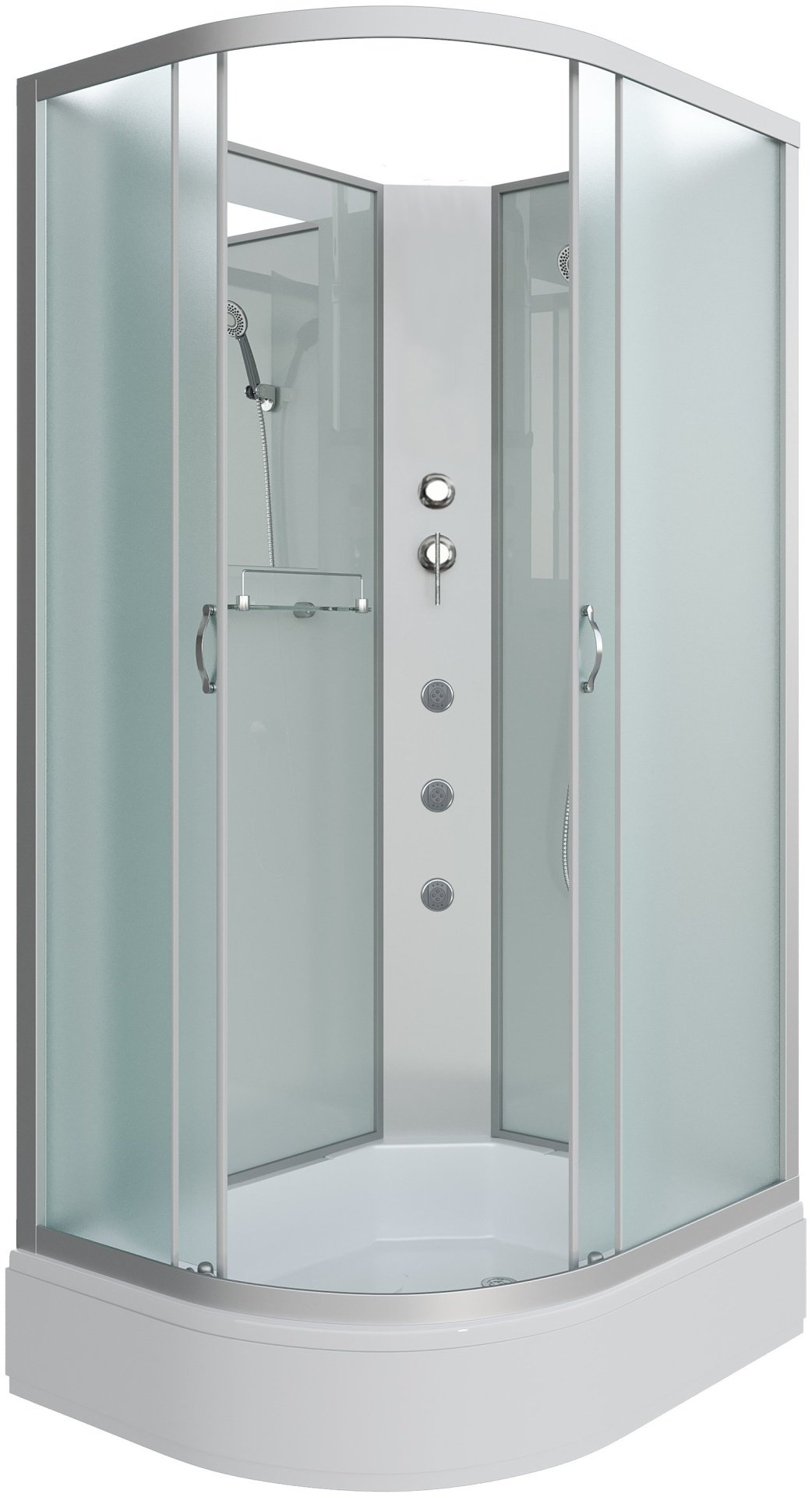 Душевая кабина Niagara NG-33194-14RBKG (215 см х 110 см), средний поддон купить,0