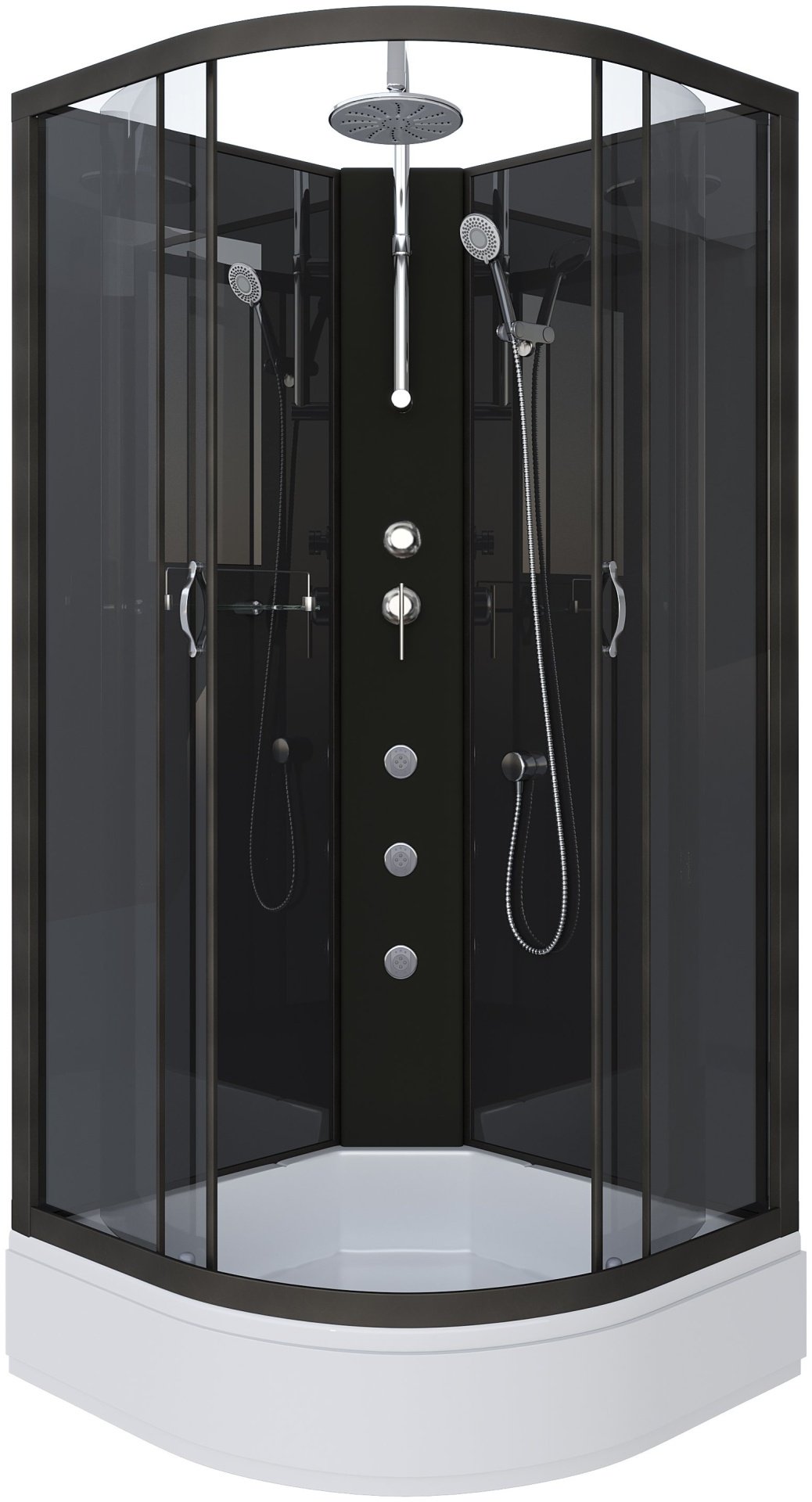 Душевая кабина Niagara NG-6501-14BKTG (210 см х 90 см), средний поддон купить,0