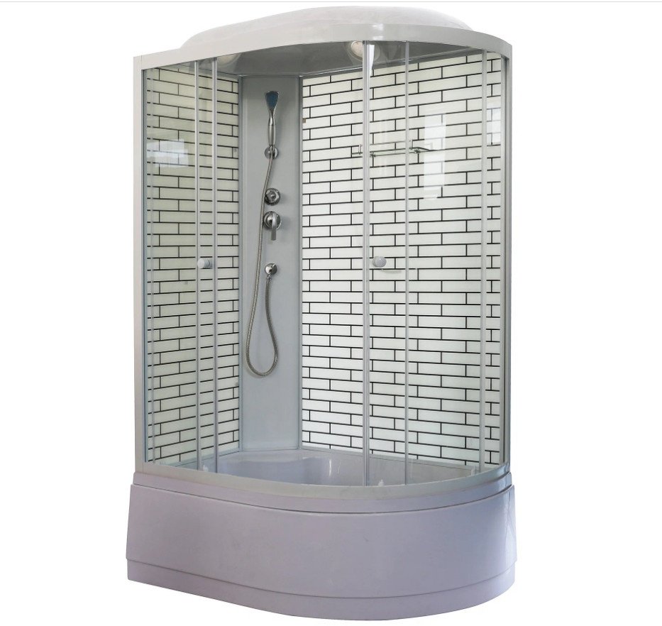 Душевая кабина KABINKA.KZ 5006L (215х80 см), высокий поддон