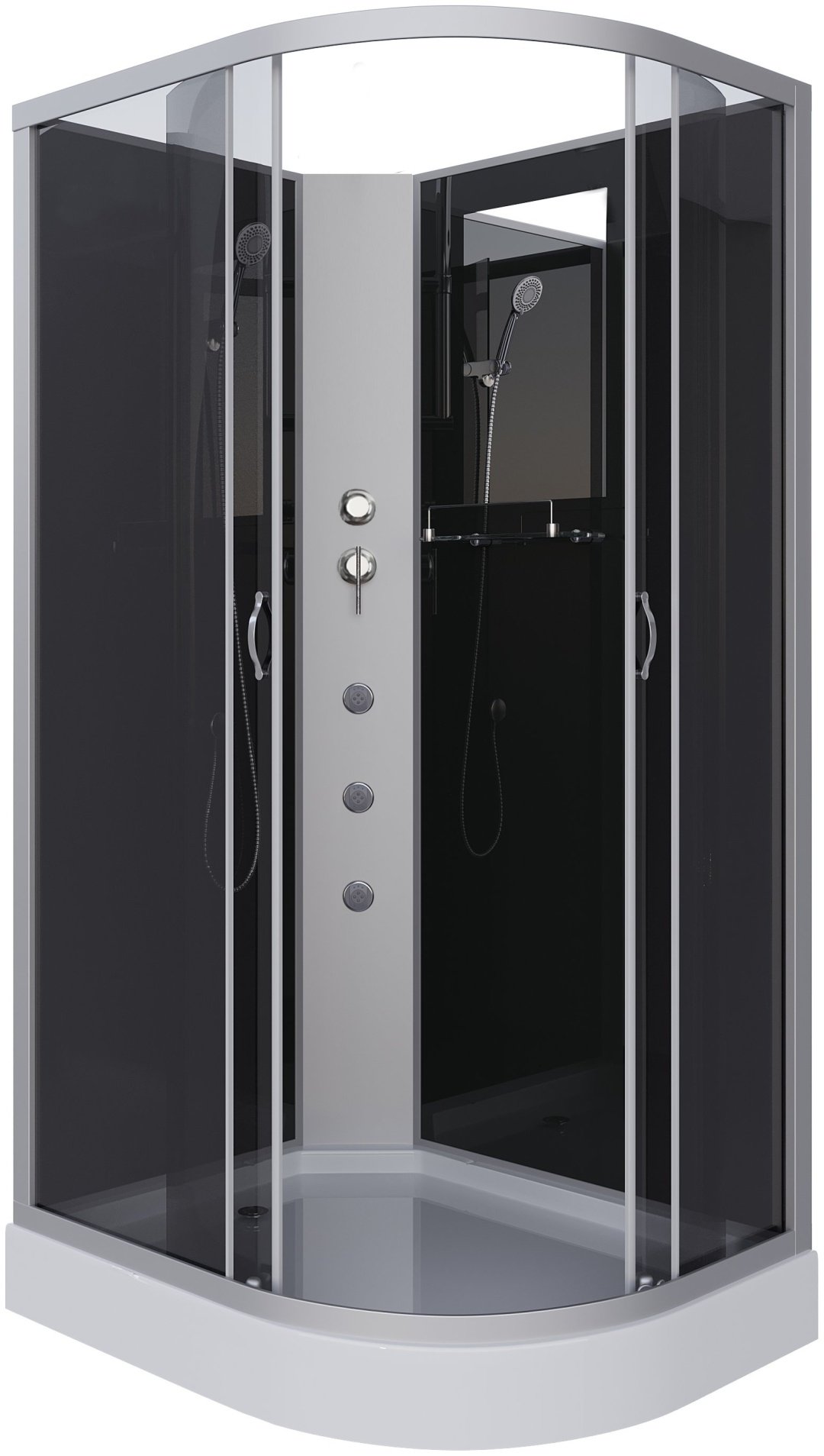 Душевая кабина Niagara NG-3512-14LBKG (215 см х 120 см), низкий поддон купить,0