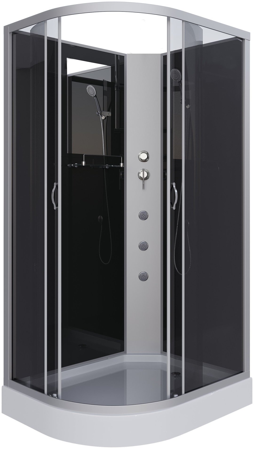 Душевая кабина Niagara NG-3512-14RBKG (215 см х 120 см), низкий поддон - ForteMarket Душевая кабина Niagara NG-3512-14RBKG (215 см х 120 см), низкий поддон купить,0