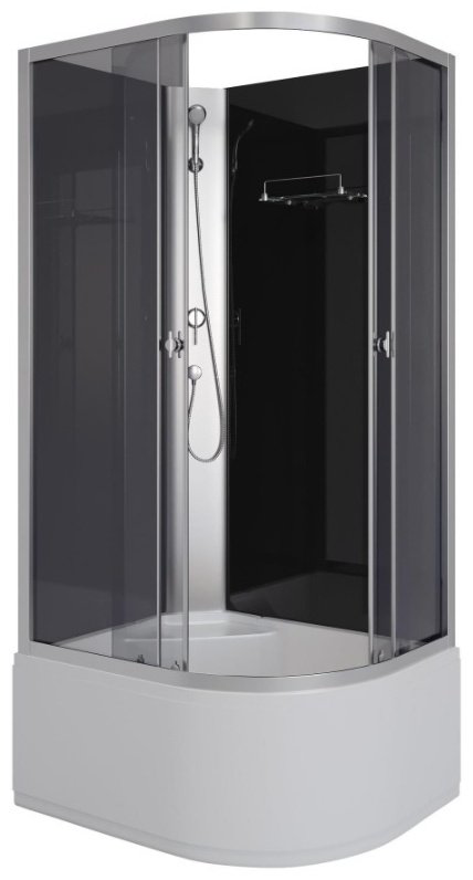 Душевая кабина KABINKA.KZ E100/80/40L/TN/BK (195 см х 100 см), высокий поддон купить,NaN