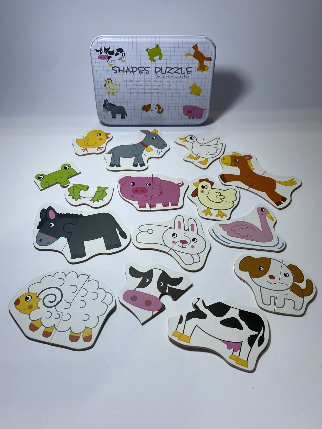 Goodcow пазл Shapes puzzle two piece puzzle 067Q