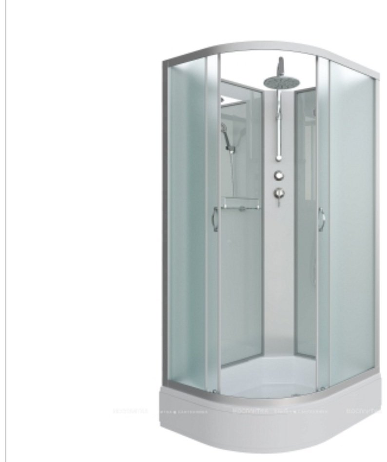 Душевая кабина KABINKA.KZ NG-33084-14RBKT (215х90 см), средний поддон