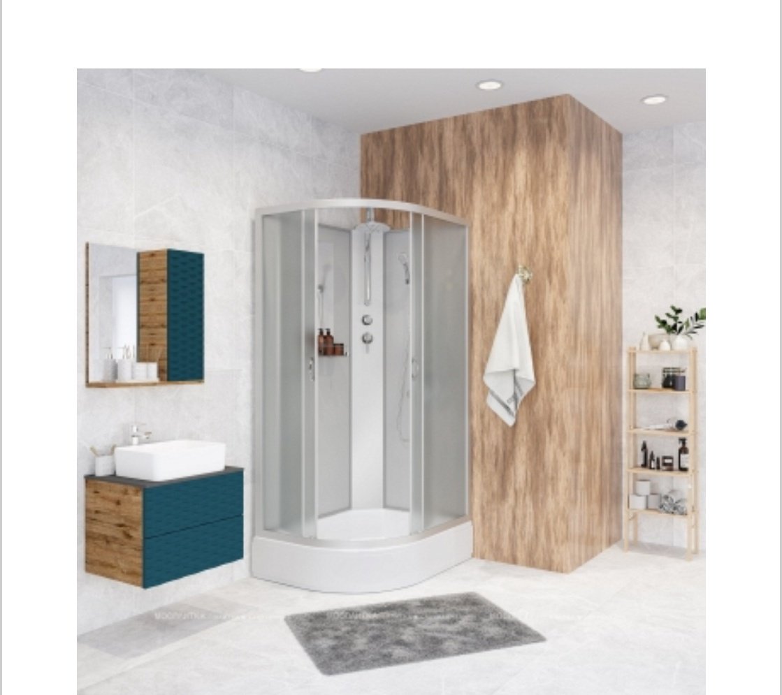 Душевая кабина KABINKA.KZ NG-33084-14RBKT (215х90 см), средний поддон