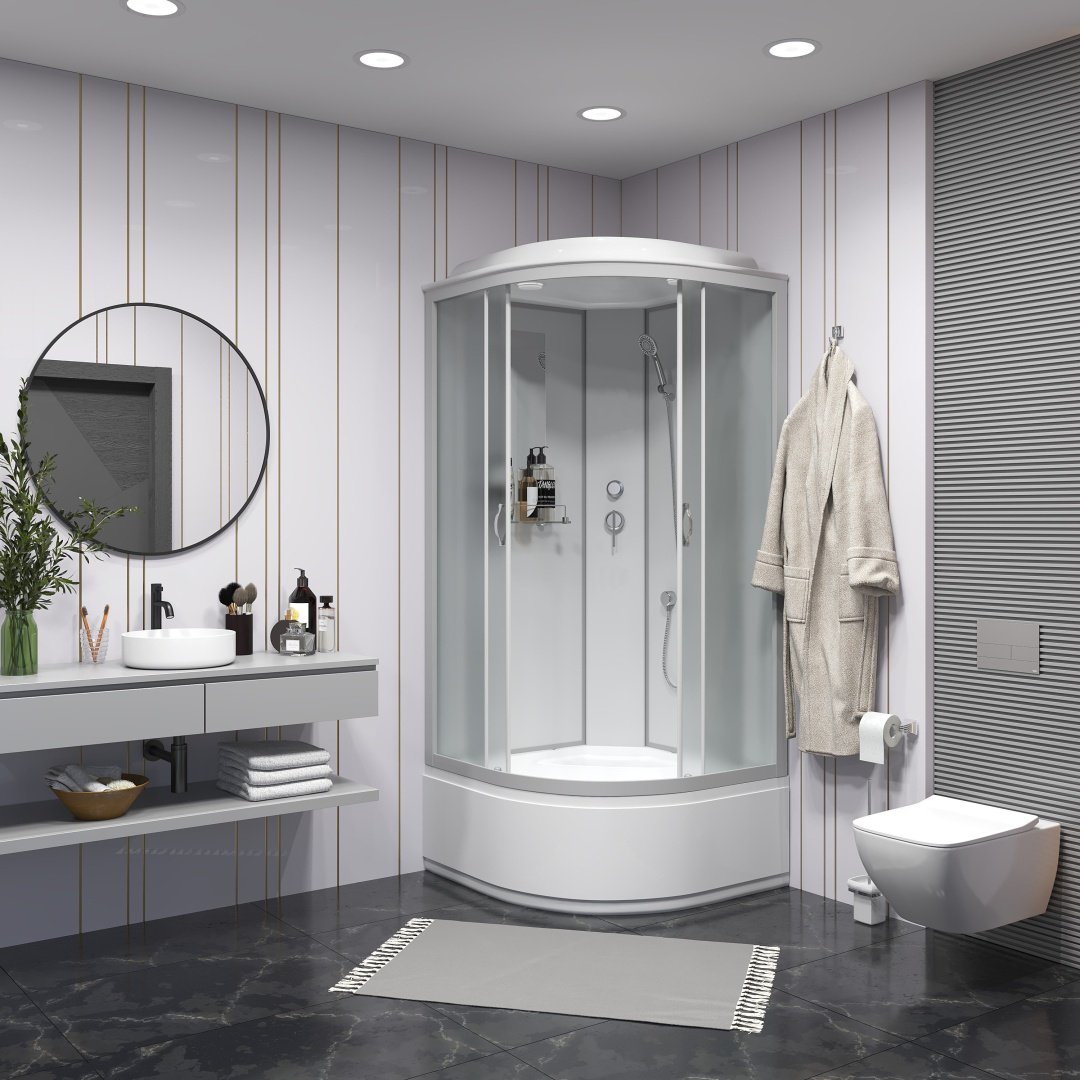 Душевая кабина Niagara NG-2307-14 (215 см х 80 см), высокий поддон купить,0
