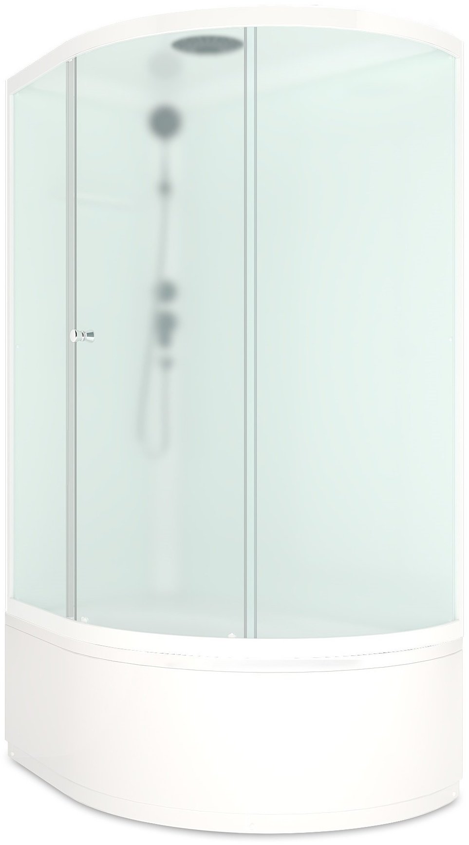Душевая кабина LUX Simple 128 (218х120 см), высокий поддон