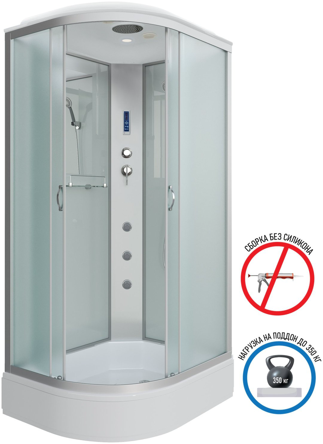 Душевая кабина Niagara NG-33984-14RF (215 см х 90 см), средний поддон купить,NaN