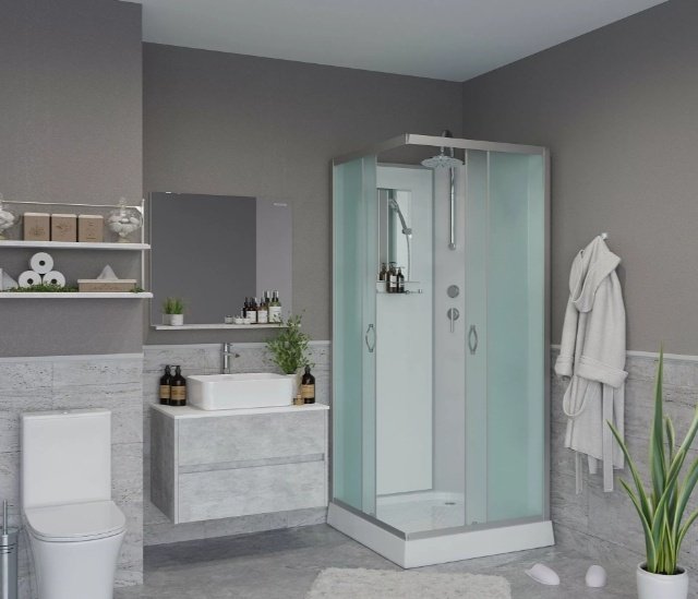 Душевая кабина Niagara NG-1101-14BKT (210 см х 90 см), низкий поддон