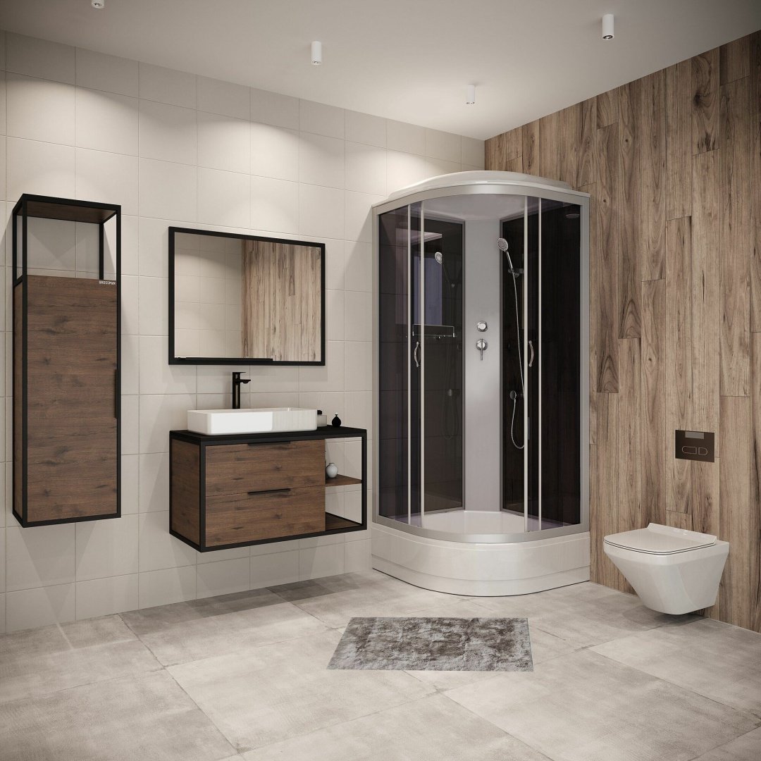 Душевая кабина Niagara NG-3503-14 (215 см х 80 см), средний поддон