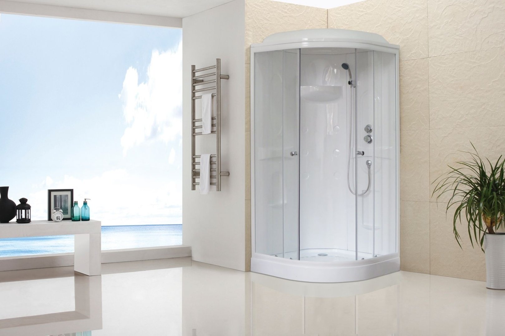 Душевая кабина KABINKA.KZ RB 90HK1-T (217 см х 90 см), низкий поддон