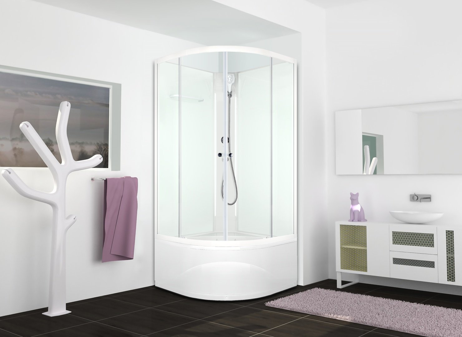 Душевая кабина KABINKA.KZ Eco Delight Slim (99) (204х90 см), высокий поддон - ForteMarket Душевая кабина KABINKA.KZ Eco Delight Slim (99) (204х90 см), высокий поддон купить,0