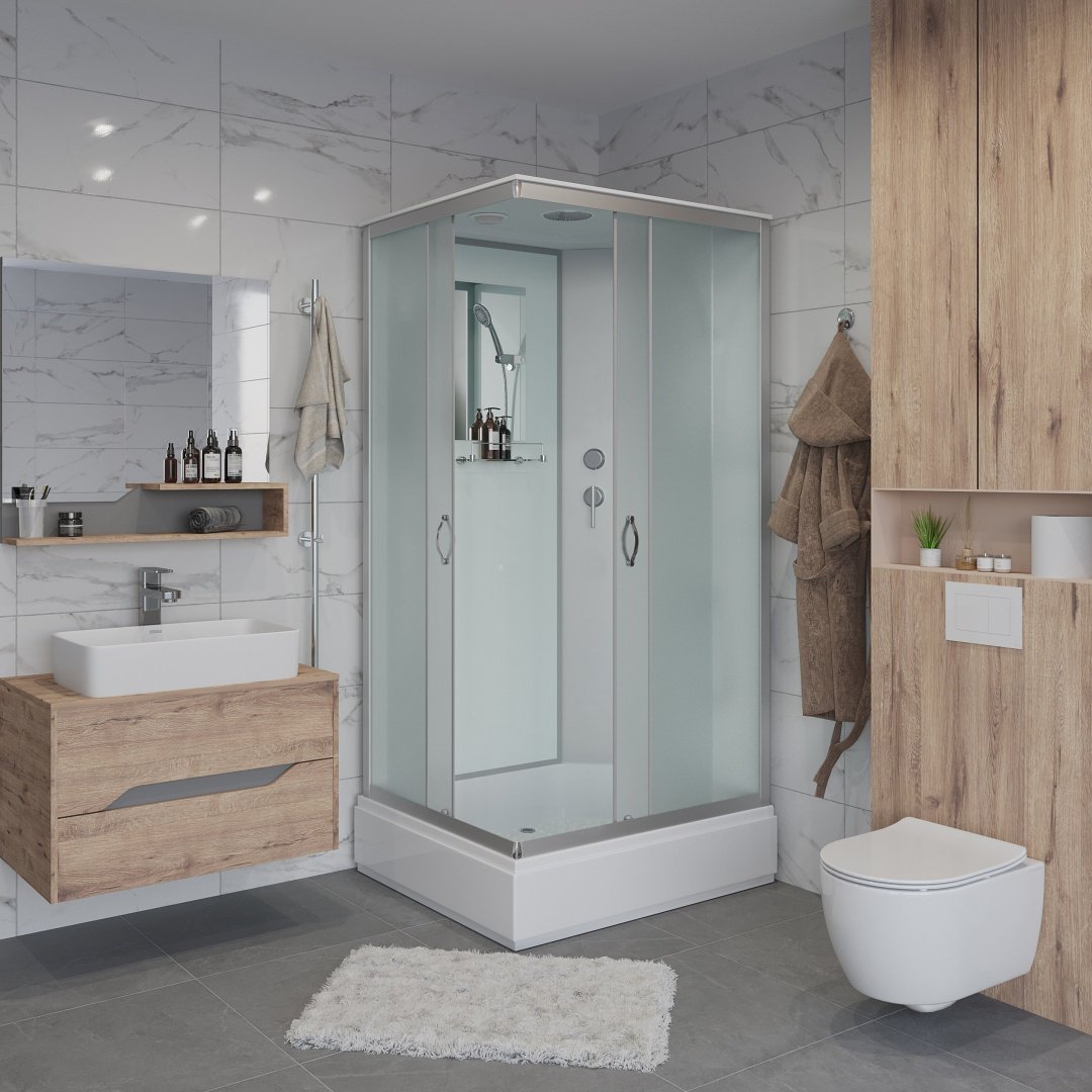 Душевая кабина Niagara NG-33974-14Q (215 см х 90 см), средний поддон